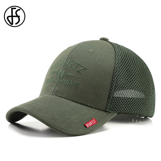 Gorra de béisbol transpirable de malla