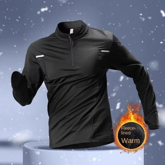 Top de entrenamiento térmico de manga larga para hombre