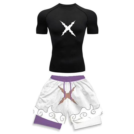 Conjunto Deportivo de Compresión Estampado