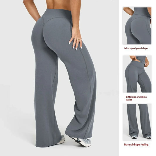 Pantalón de Yoga Recto de Talle Alto